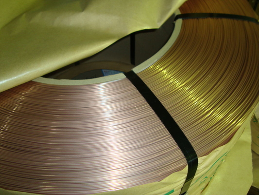 Bronze Coated Vehicle Tire Bead Wire with Dia 0.9mm , 2260N Break Force
