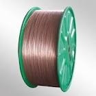 Filo di acciaio placcato del rame della gomma di Φ1.55mm, 0.30-1.5g/kg rivestito bronzeo